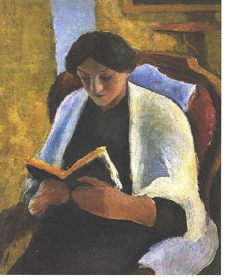 August Macke Reading woman